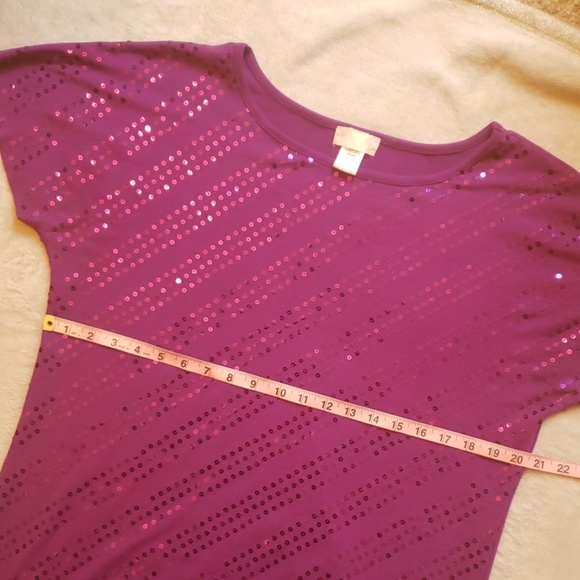 Purple Sequin Top - Picture 2 of 6